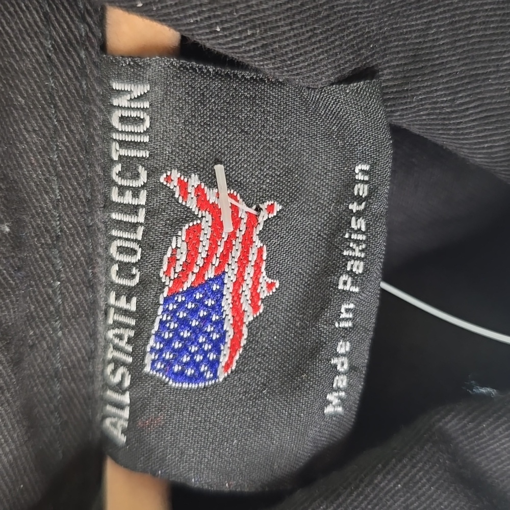 Mens Bikers Black Sleeveless Button-Up Shirt/Cathouse Lounge, Multiple Sz - Picture 5 of 8